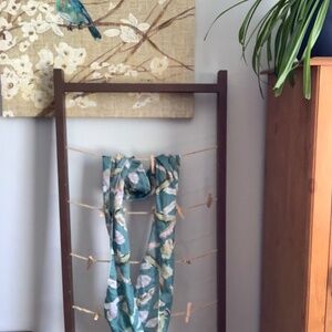 💐2 for $10💐 Teal infinity scarf with feather pattern